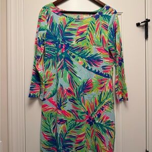 EUC Lilly Pulitzer Palm Tree Print Dress